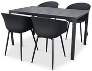 Noela Záhradný jedálenský set Viking L + 4x stolička Rikke