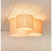 Brilagi - Stropné svietidlo SNAKE 3xE27/15W/230V sivá/krémová