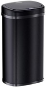 InternetovaZahrada Bezdotykový hranatý odpadkový kôš s USB 50 L - čierny
