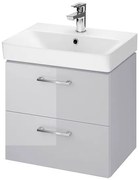 Cersanit Mille Slim, súprava závesnej skrinky a umývadla 505x380x515 mm, šedá lesklá, S801-320-DSM