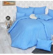 Obliečky damaškové modré EMI, Štandardný set jednolôžko obsahuje 1x 140x200 + 1x 70x90