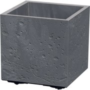 Kvetináč SIERRA SQUARE BETON EFFECT 28,8 cm, sivý, S
