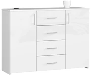Komoda Torvi K 110,4 cm biela lesklá