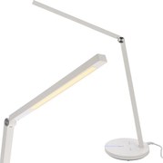 JU Biela stolná LED lampa, 7 W