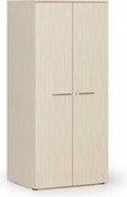Kancelárska policová skriňa PRIMO WOOD s dverami, 1781 x 800 x 600 mm, breza