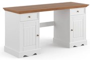 PROXIMA.store - Rustikálny písací stôl 2.2 - BELLUNO ELEGANTE FARBA: biela - dub