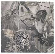 Nástenný zamatový panel Jungle Panther - 45 * 45 * 1cm