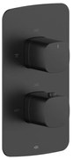 KFA Armatura 5759-001-81 - Termostatická sprchová batéria pre podomietkovú inštaláciu MALAGA čierna
