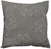 Dekoračná obliečka na vankúš LEAFY LACE 40x40 cm, sivá