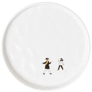 räder Porcelánový tanier Snowball Fight 15 cm