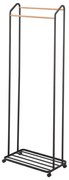 Čierny kovový pojazdný stojan na oblečenie Tower – YAMAZAKI
