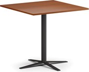 Konferenčný stolík AURA, 60x60 cm, čierna podnož, čerešňa