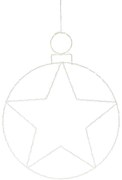 Vianočná závesná LED dekorácia Kerstball Star 236 LED, 48 cm