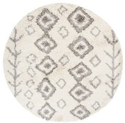 Koberec BOHO L228D béžový / tmavosivý kruh