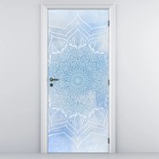 Fototapeta na dvere - Zimná mandala (95x205cm)