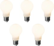 Sada 5 stmievateľných LED žiaroviek E27 A60 Opal 7W 806 lm 3000K