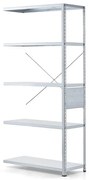 Policový regál FIRST, prídavná sekcia, 1960x1005x400 mm, galvanizovaný