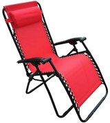 Záhradné ležadlo D-070 červené