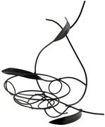 NÁSTENNÝ DRŽIAK NA KVETINÁČ ADEL 46X23X42 CM ČIERNA