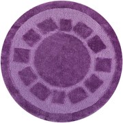 Kúpeľňový koberček Ocean fialový kruh