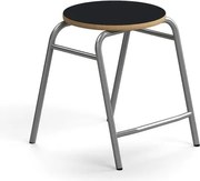 Stolička ALTUS, výška 440 mm, strieborná/antracit