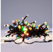 Brilagi - LED Vianočná vonkajšia reťaz 200xLED/2 funkcie 25m IP44 multicolor