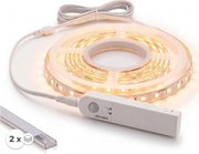SADA 1x LED pásik so senzorom FLEX LED/3,6W/4xAA 2 m + 2x zabudovateľný profil 1 m