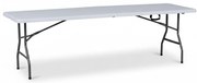 Cateringový stôl, 2400 x 750 x 740 mm, skladacia doska
