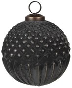 Granitová antik sklenená vianočná ozdoba gule Noirre - Ø 10*10 cm