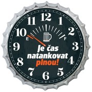 Bohemia Gifts Hodiny - Čas tankovať, 35 cm