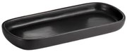 BISK Erga Nero, keramický podnos na postavenie 25,7x11,5 cm, čiernej matná, ERG-08141