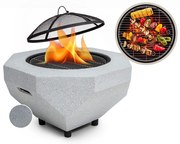 Blumfeldt Diamond, ohnisko s grilom, MgO a oceľový plášť, lapač iskier