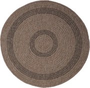 Koberec Indiana 08866A JUTE / BLACK kruh