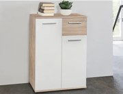 Skrinka so zásuvkou Jacky, dub sonoma/biela%