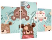 Obraz - Veselí medvedíci (90x60 cm)