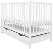 New Baby Detská postieľka Basic so zásuvkou, biela