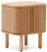 Nočný stolík v dekore jaseňa v prírodnej farbe Mailen – Kave Home