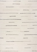 Flair Rugs, Kusový koberec Dottie Linear Black/White, 120x170, biela, viacfarebná, obývacia izba