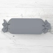 Biante Vankúš valec bonbon Rongo RG-068 Sivý 15x40 cm