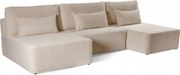 Moderný veľký rohový gauč Tessaro s funkciou spania a úložným priestorom tvar U