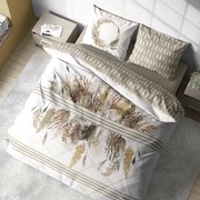 BAVLNENÉ SATÉNOVÉ OBLIEČKY 160x200 + 2 x (70x80) BOHO 003