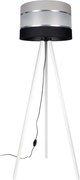 Stojacia lampa CORAL 1xE27/60W/230V biela/čierna/šedá/chróm