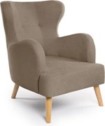 Béžové kreslo ušiak Noemye – Bonami Selection