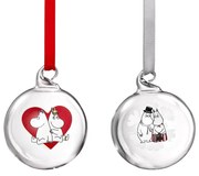 Set vianočných ozdôb Moomin Heart/Snowflake 5cm / 2ks
