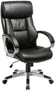 ANTARES Kancelárske kreslo DIAMONT koža / koženka čierna