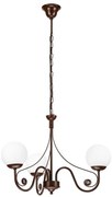 Brilagi - LED Luster na reťazi COTTAGE 3xG9/40W/230V hnedá/biela