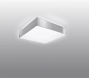 Stropné svietidlo Horus, 1x sivé plastové tienidlo, (biely plast), (25 cm)