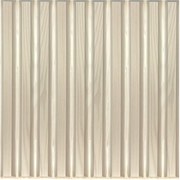 Obkladové panely 3D PVC SLATS D167 drevo biele, cena za kus, rozmer 500 x 500 mm, SLATS drevo biele, IMPOL TRADE