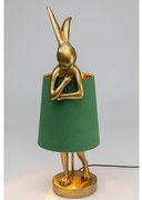 Rabbit stolná lampa 68 cm zlatá/zelená