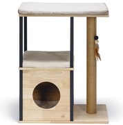 Mačacie drevené škrabadlo s odpočívadlom Chico
